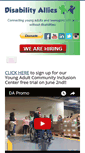 Mobile Screenshot of disabilityallies.com