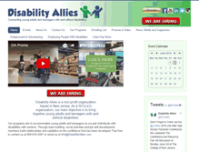 Tablet Screenshot of disabilityallies.com